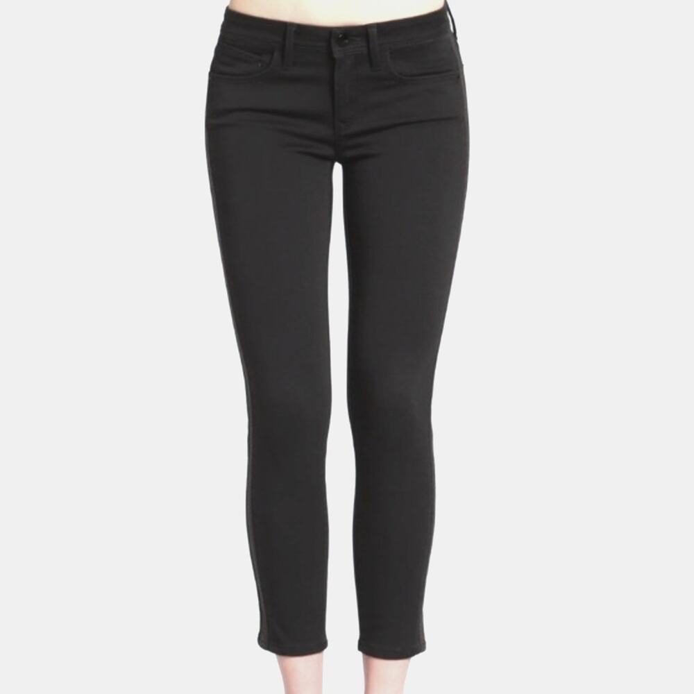 MAVI Gold 'Adriana Ankle' Mid-Rise Super Skinny Black Jeans - 28